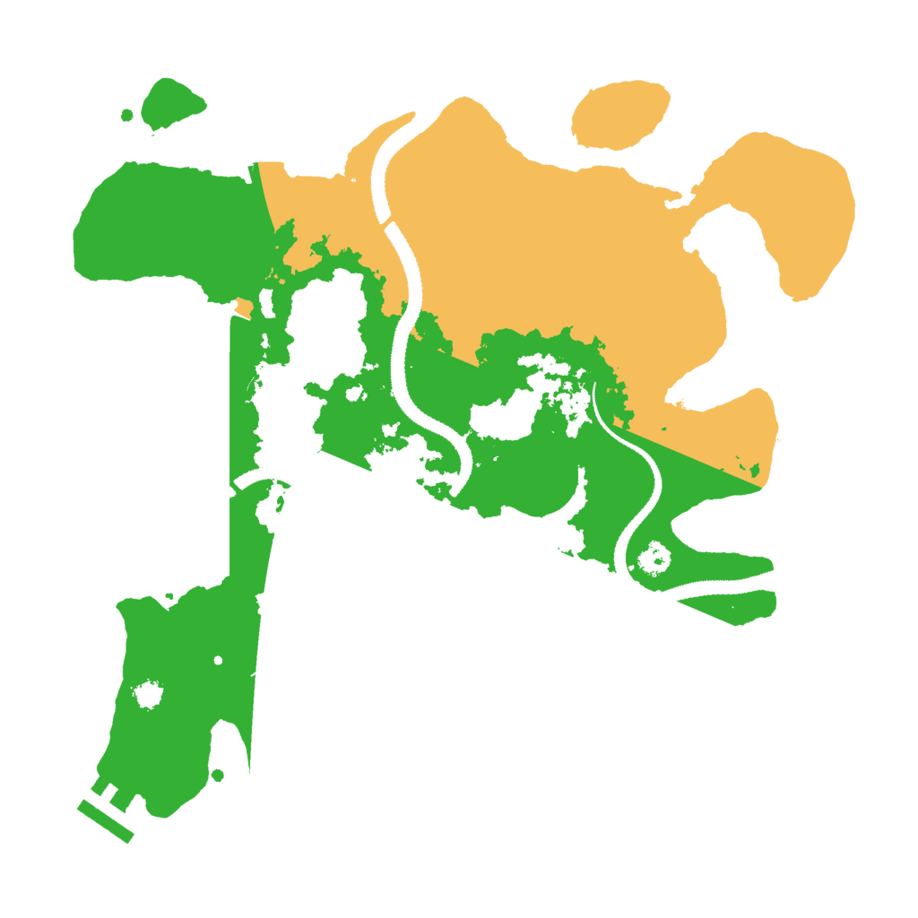 Biome Rust Map: Procedural Map, Size: 3000, Seed: 407819859