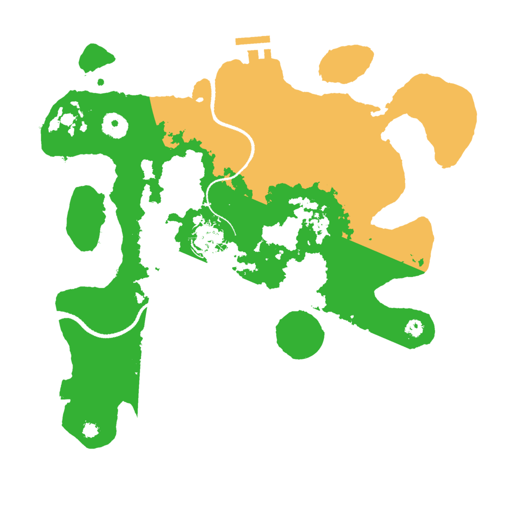 Biome Rust Map: Procedural Map, Size: 3000, Seed: 407819859