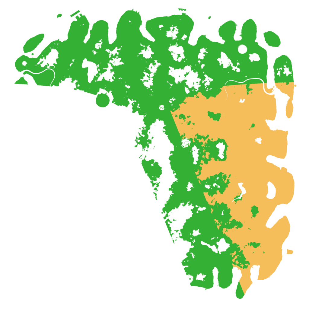 Biome Rust Map: Procedural Map, Size: 6000, Seed: 1946607282