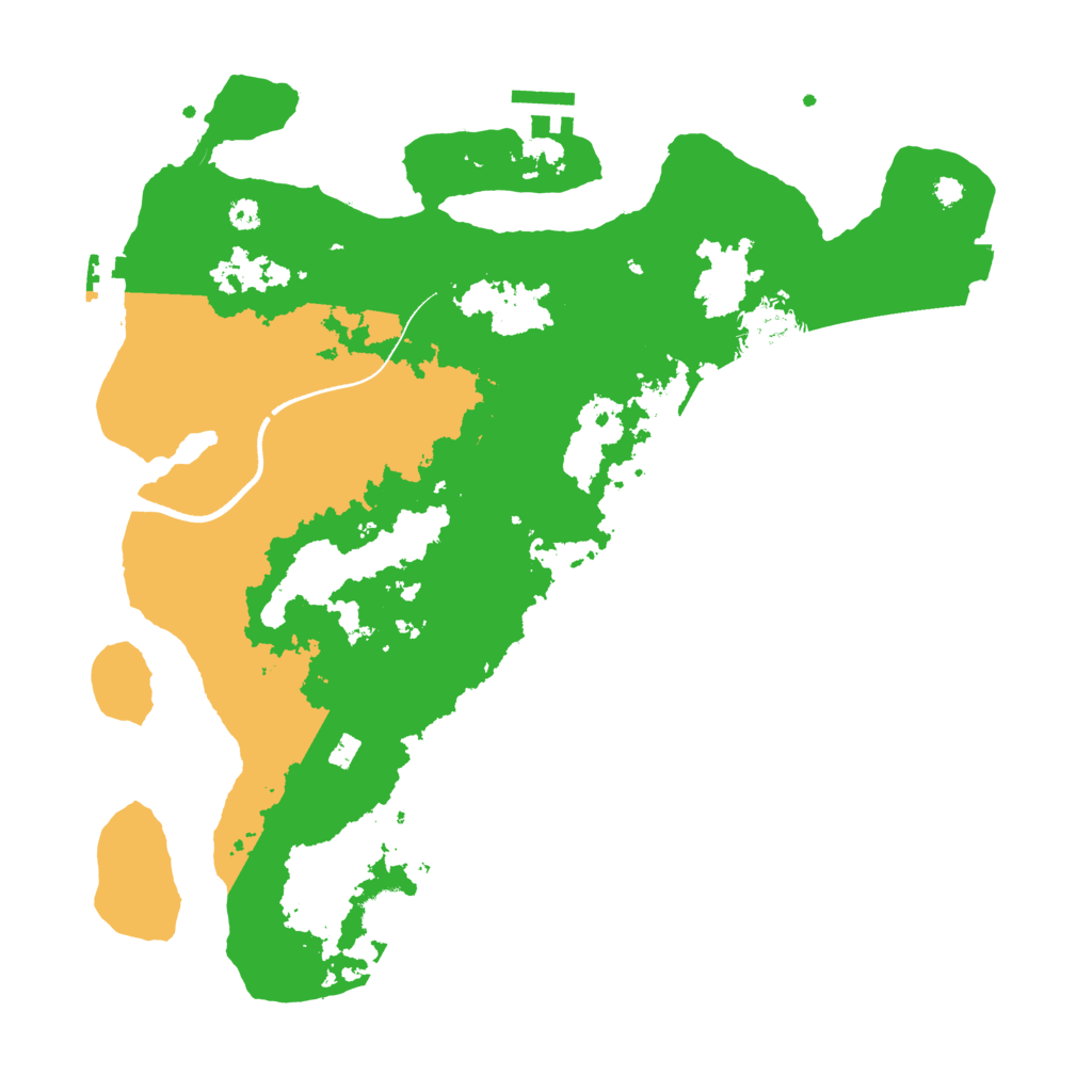 Biome Rust Map: Procedural Map, Size: 3500, Seed: 470901834