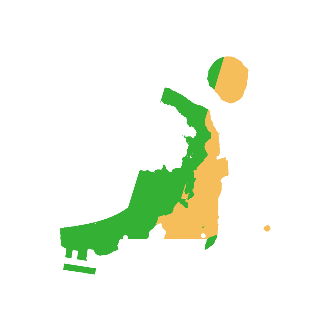 Biome Rust Map: Procedural Map, Size: 2000, Seed: 92993590
