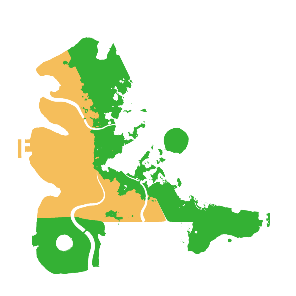 Biome Rust Map: Procedural Map, Size: 3200, Seed: 345589