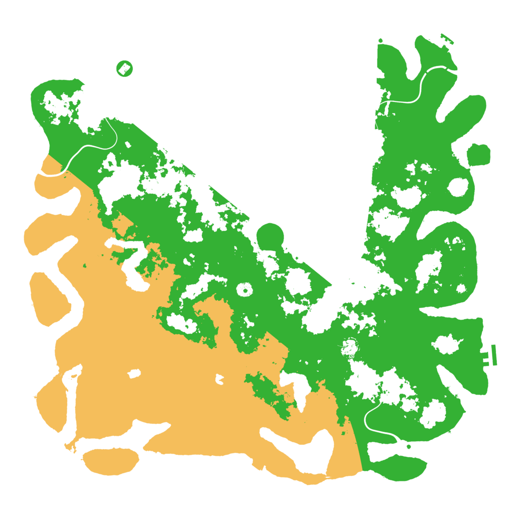 Biome Rust Map: Procedural Map, Size: 5000, Seed: 91709909