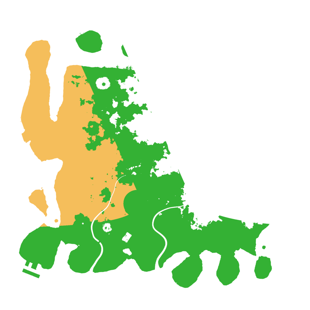 Biome Rust Map: Procedural Map, Size: 3500, Seed: 184085632
