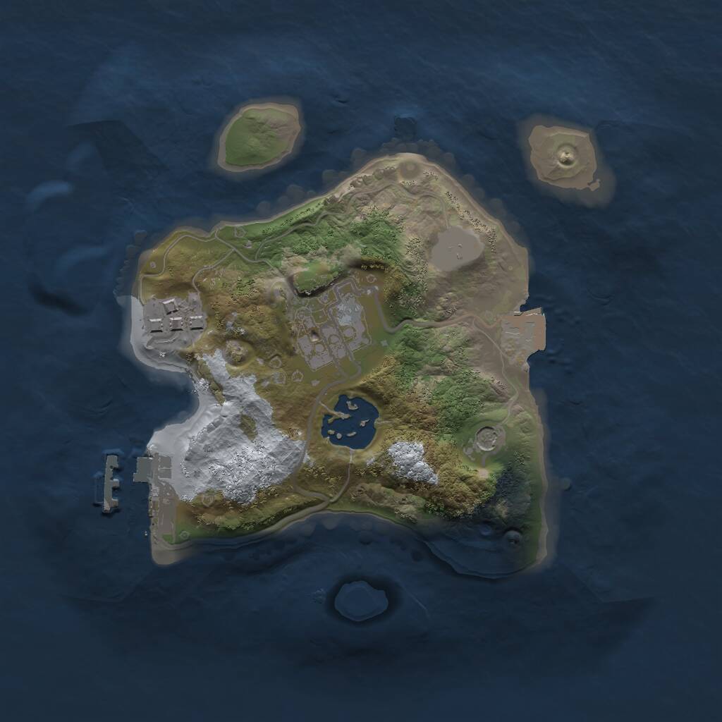Rust Map: Procedural Map, Size: 2000, Seed: 118788, 6 Monuments