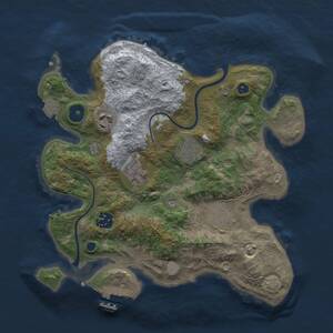 Thumbnail Rust Map: Procedural Map, Size: 3000, Seed: 1756300349, 10 Monuments