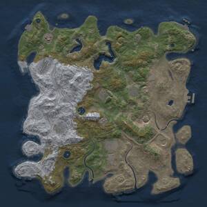 Thumbnail Rust Map: Procedural Map, Size: 4250, Seed: 4048149, 16 Monuments