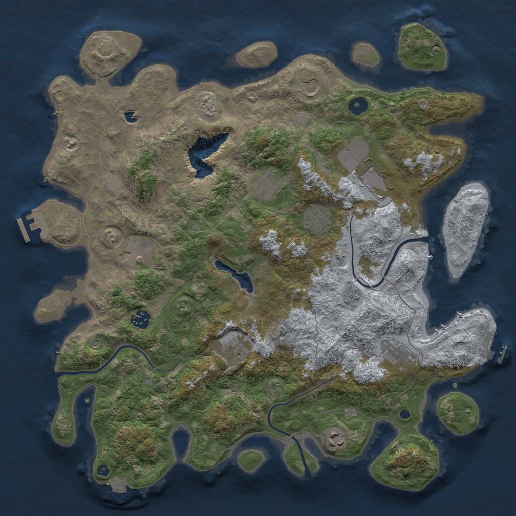 Rust Map: Procedural Map, Size: 4200, Seed: 20250404, 15 Monuments
