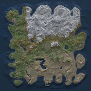Thumbnail Rust Map: Procedural Map, Size: 4250, Seed: 534914935, 15 Monuments
