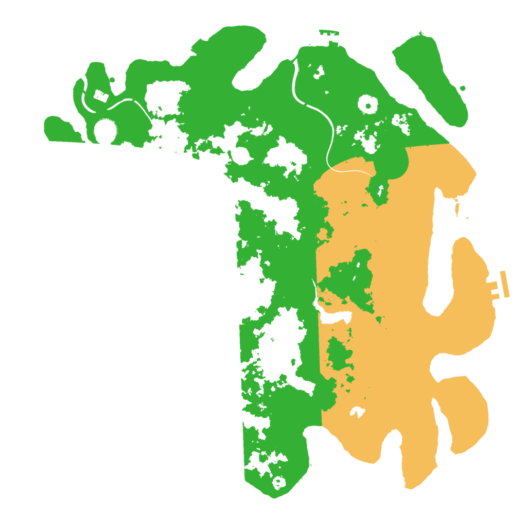 Biome Rust Map: Procedural Map, Size: 4000, Seed: 625252