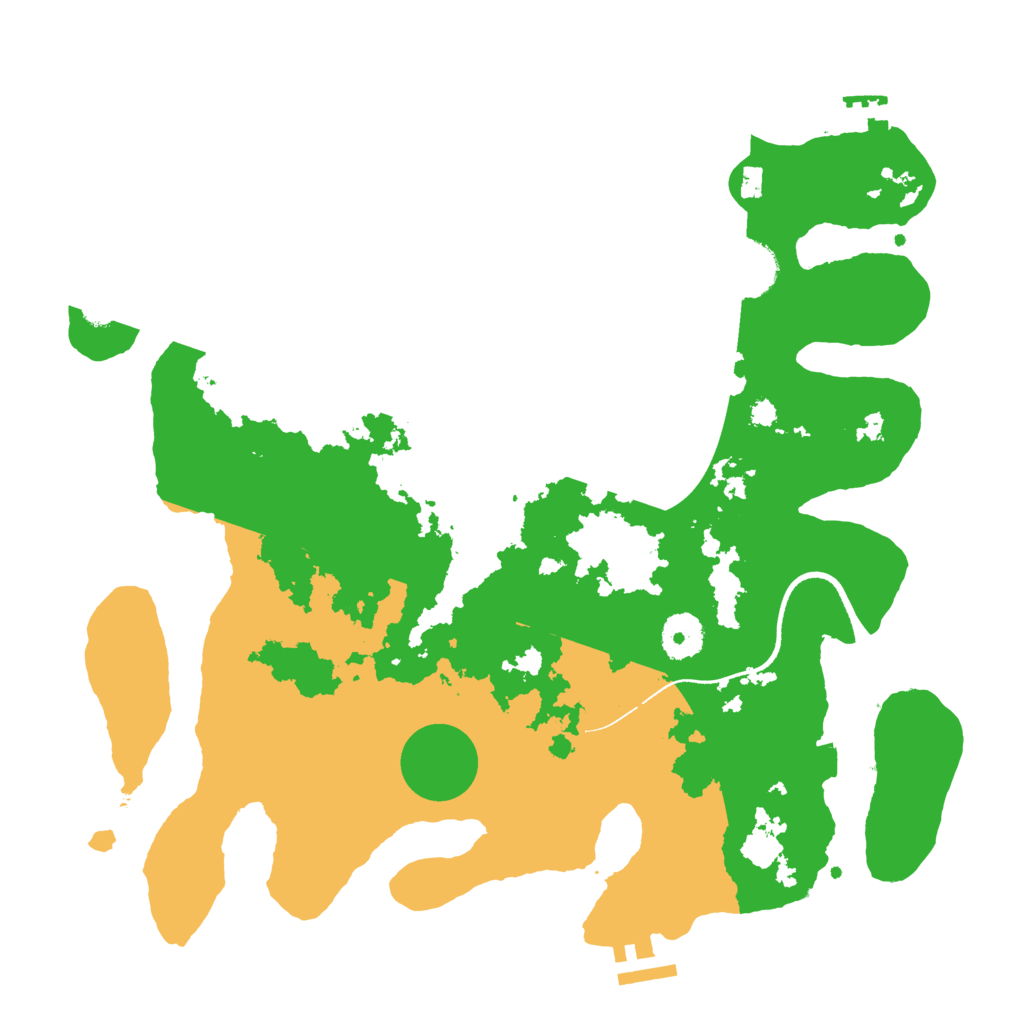 Biome Rust Map: Procedural Map, Size: 3500, Seed: 200145808