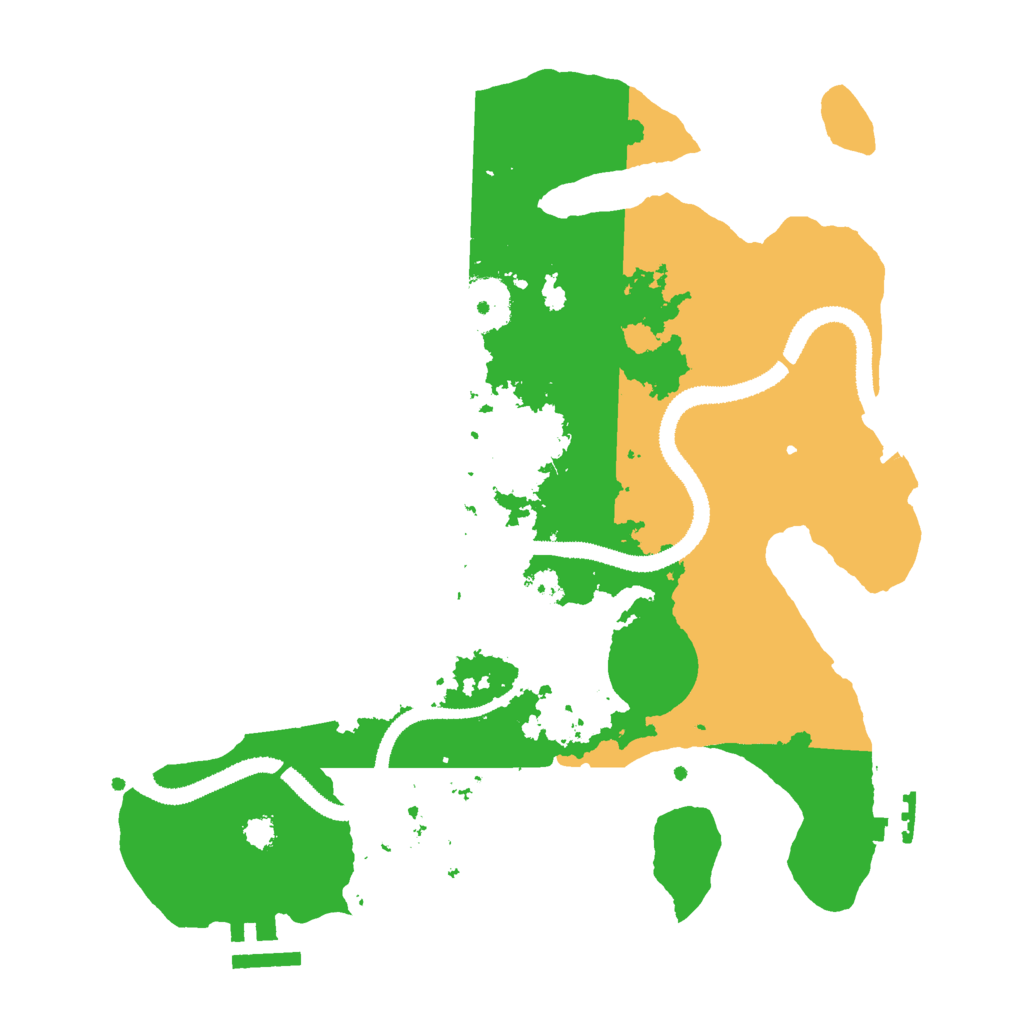Biome Rust Map: Procedural Map, Size: 3000, Seed: 801559525