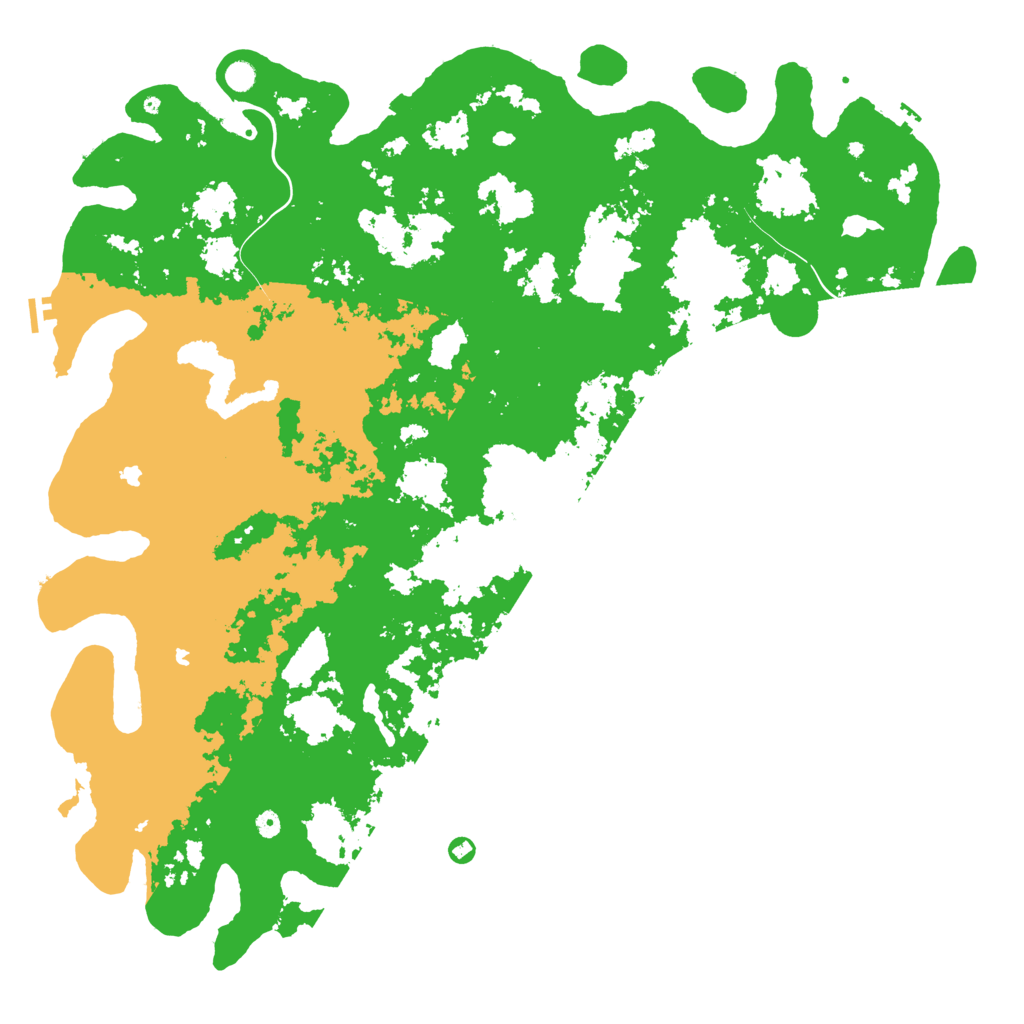 Biome Rust Map: Procedural Map, Size: 6000, Seed: 1470260641