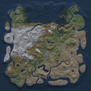 Thumbnail Rust Map: Procedural Map, Size: 5000, Seed: 4032025, 17 Monuments