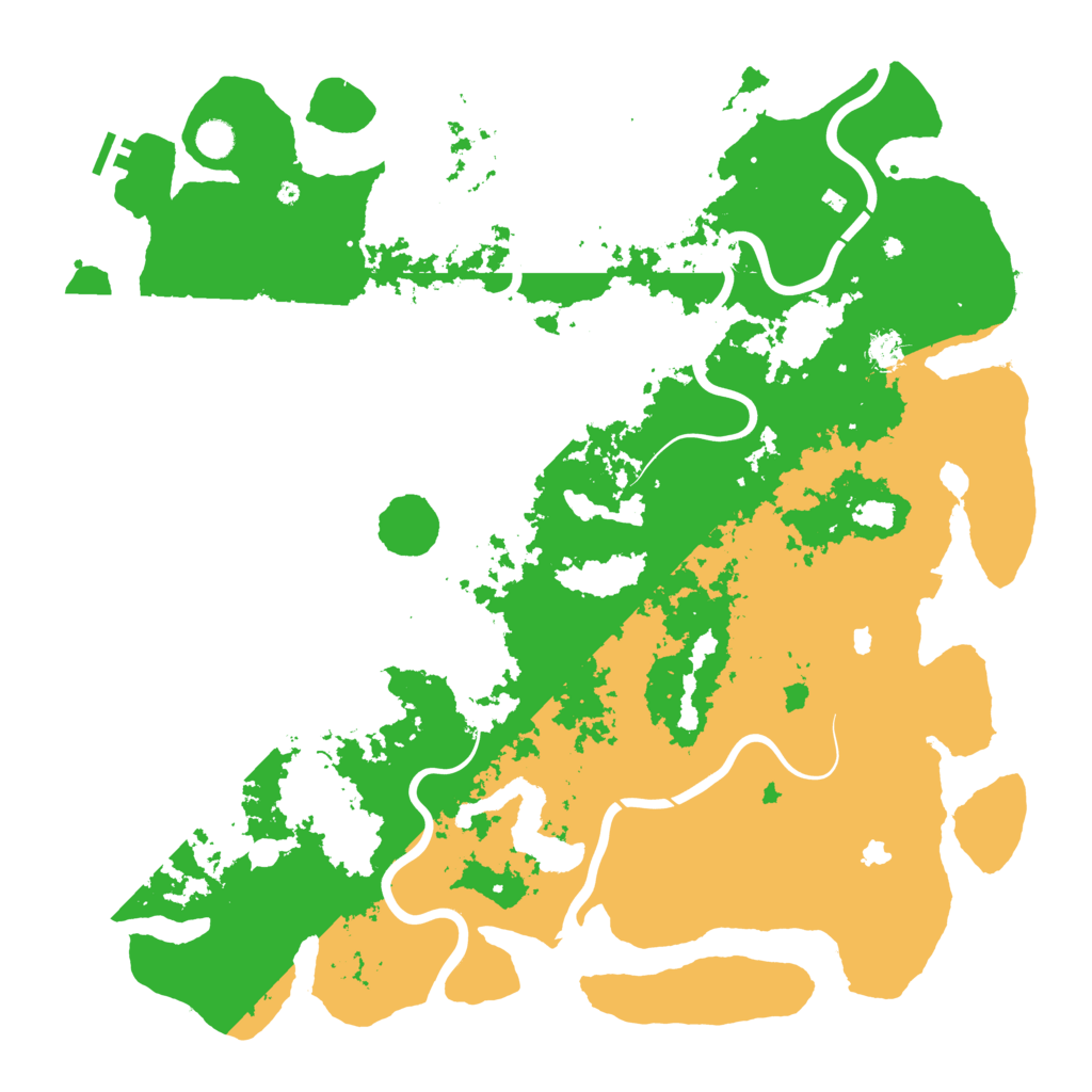 Biome Rust Map: Procedural Map, Size: 5000, Seed: 4032025