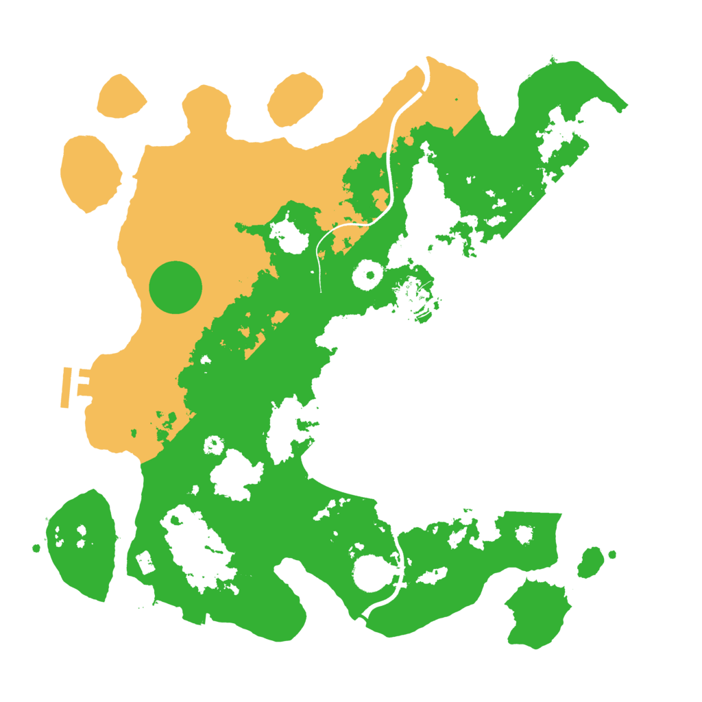Biome Rust Map: Procedural Map, Size: 3500, Seed: 1641843210