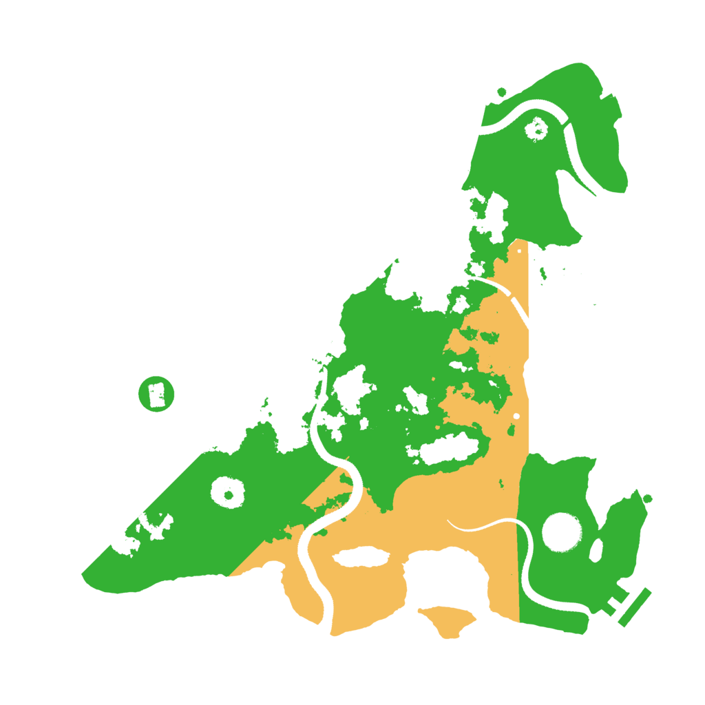 Biome Rust Map: Procedural Map, Size: 3200, Seed: 83124