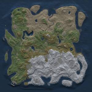 Thumbnail Rust Map: Procedural Map, Size: 4500, Seed: 234901630, 15 Monuments