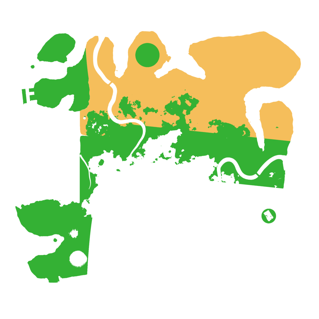 Biome Rust Map: Procedural Map, Size: 3500, Seed: 491379503