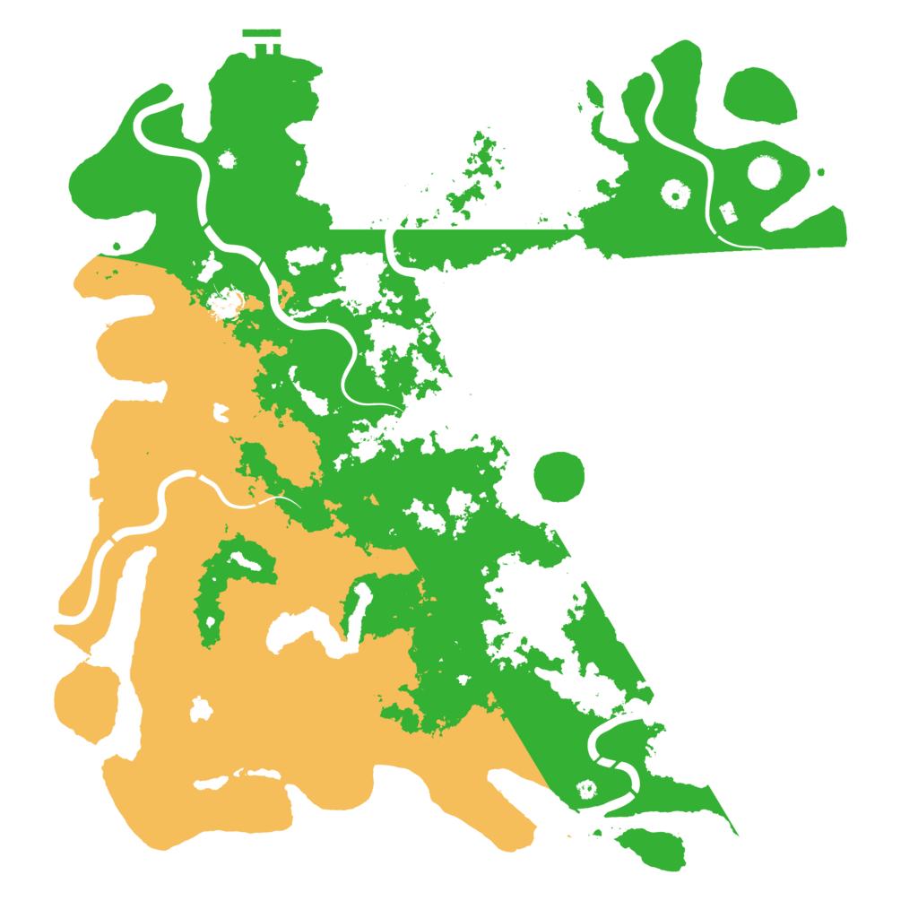 Biome Rust Map: Procedural Map, Size: 4850, Seed: 1456005241