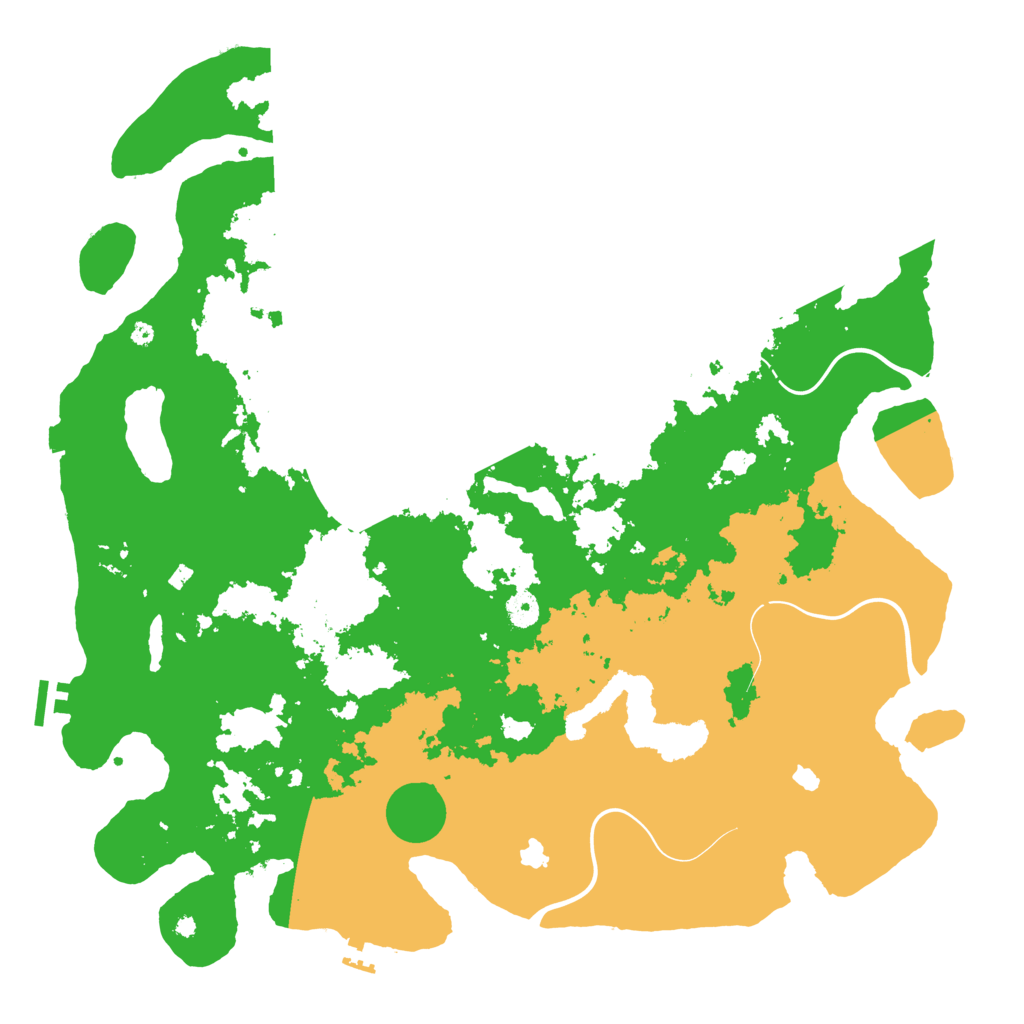 Biome Rust Map: Procedural Map, Size: 4500, Seed: 152878881