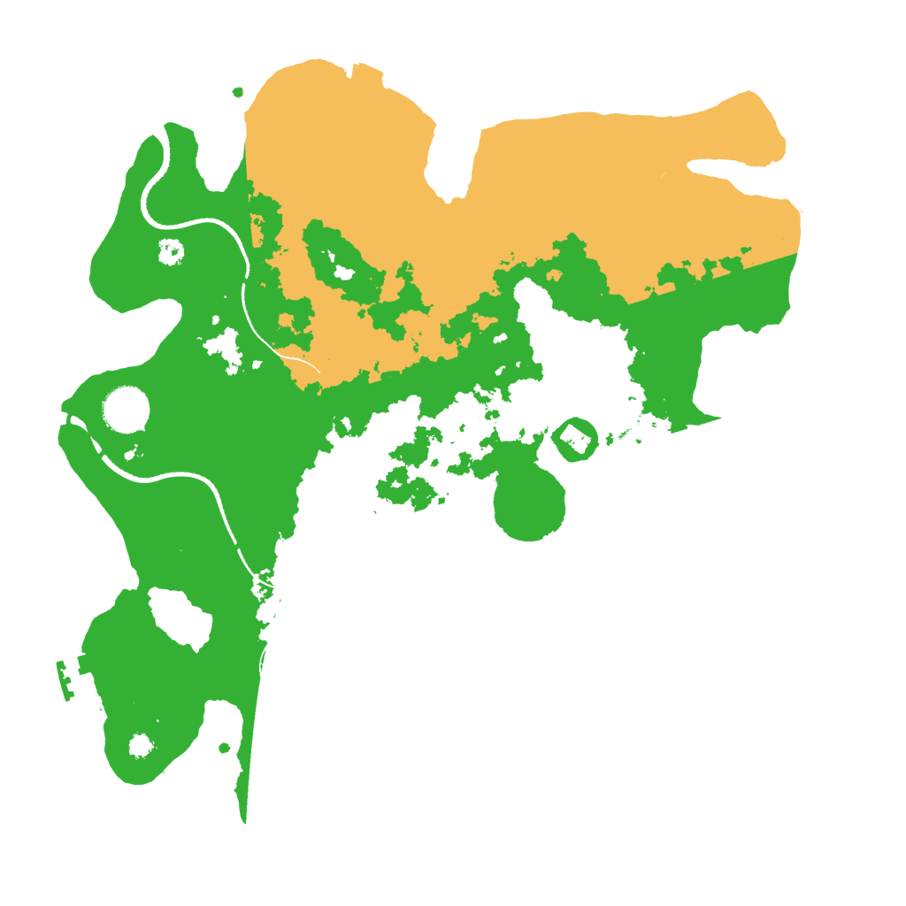 Biome Rust Map: Procedural Map, Size: 3400, Seed: 16370