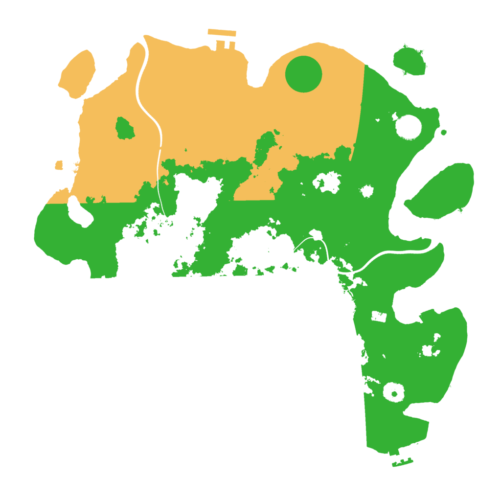 Biome Rust Map: Procedural Map, Size: 3600, Seed: 567567467