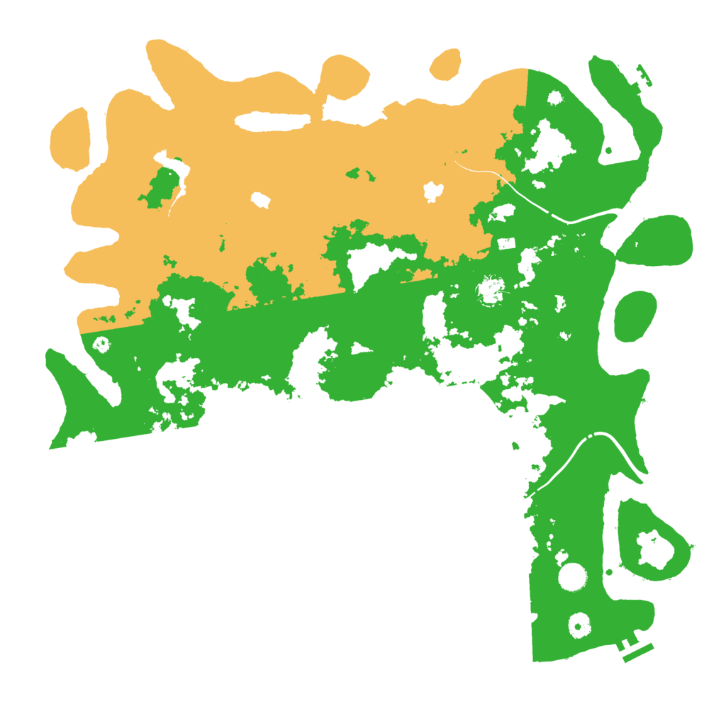 Biome Rust Map: Procedural Map, Size: 4500, Seed: 178454884
