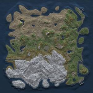 Thumbnail Rust Map: Procedural Map, Size: 4500, Seed: 178454884, 15 Monuments