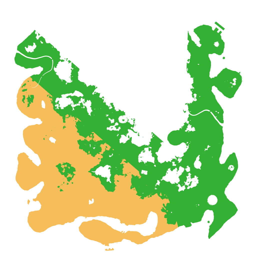 Biome Rust Map: Procedural Map, Size: 4500, Seed: 85360123