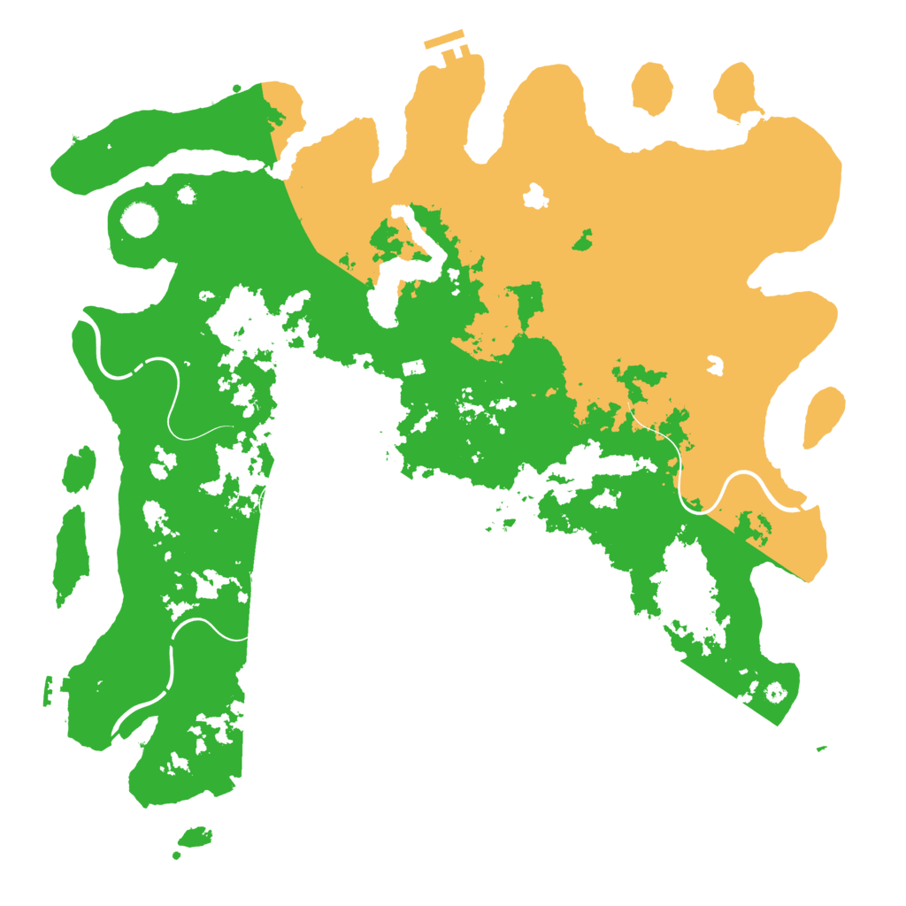 Biome Rust Map: Procedural Map, Size: 4500, Seed: 1810511044