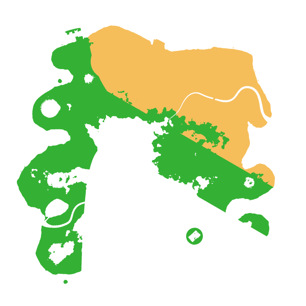 Biome Rust Map: Procedural Map, Size: 3000, Seed: 737240856
