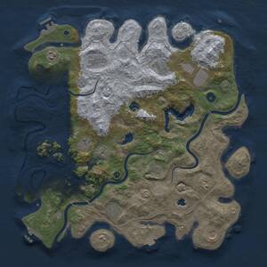 Thumbnail Rust Map: Procedural Map, Size: 4250, Seed: 482339722, 17 Monuments