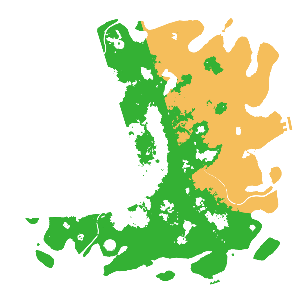 Biome Rust Map: Procedural Map, Size: 4500, Seed: 2021996439