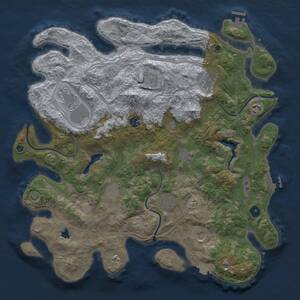 Thumbnail Rust Map: Procedural Map, Size: 4250, Seed: 1520198518, 16 Monuments