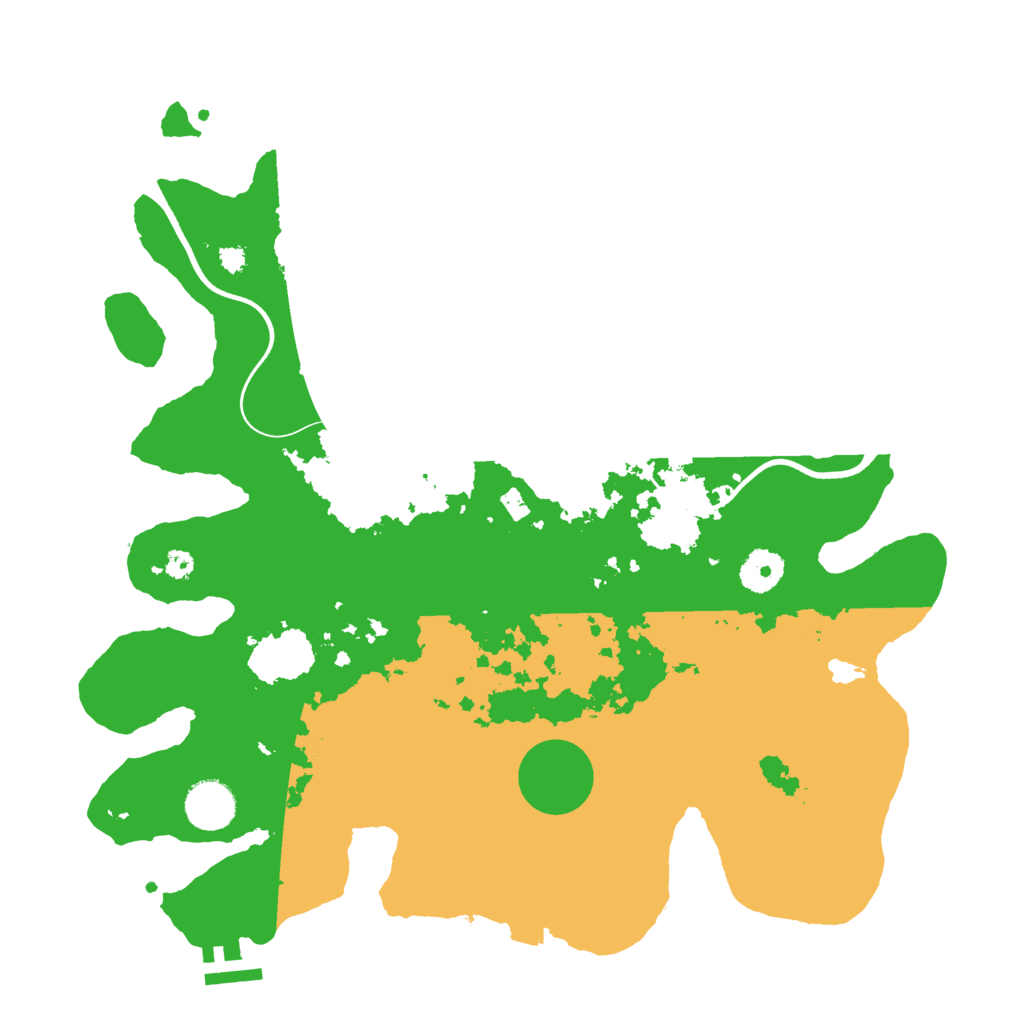 Biome Rust Map: Procedural Map, Size: 3600, Seed: 20504