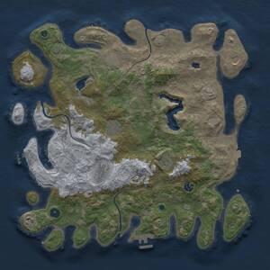 Thumbnail Rust Map: Procedural Map, Size: 4200, Seed: 2095280668, 14 Monuments