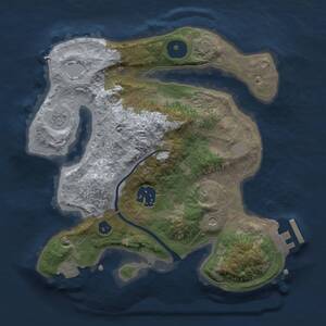 Thumbnail Rust Map: Procedural Map, Size: 2500, Seed: 49992, 6 Monuments