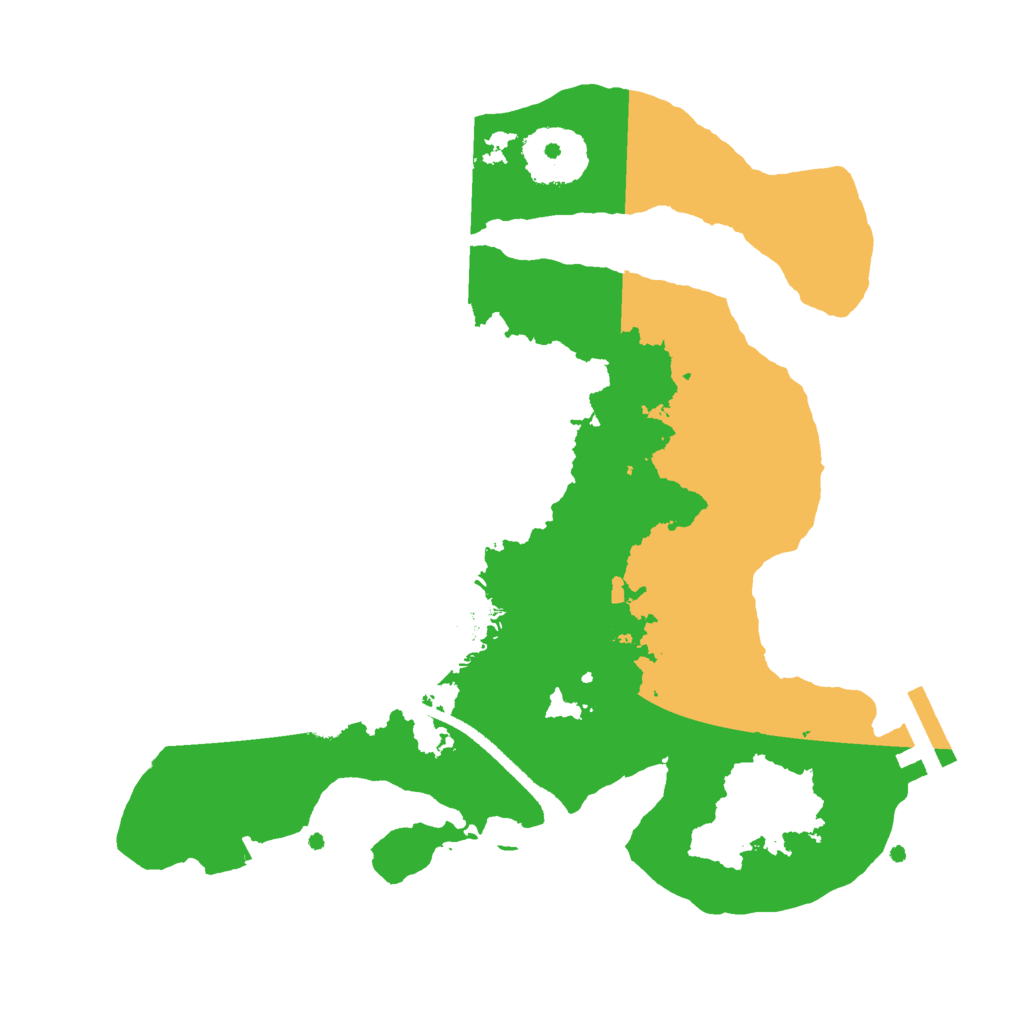 Biome Rust Map: Procedural Map, Size: 2500, Seed: 49992