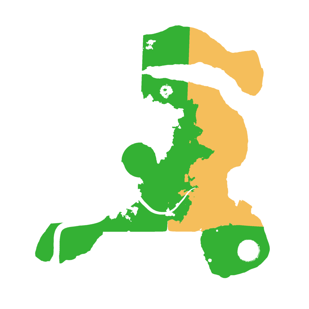 Biome Rust Map: Procedural Map, Size: 2500, Seed: 49992