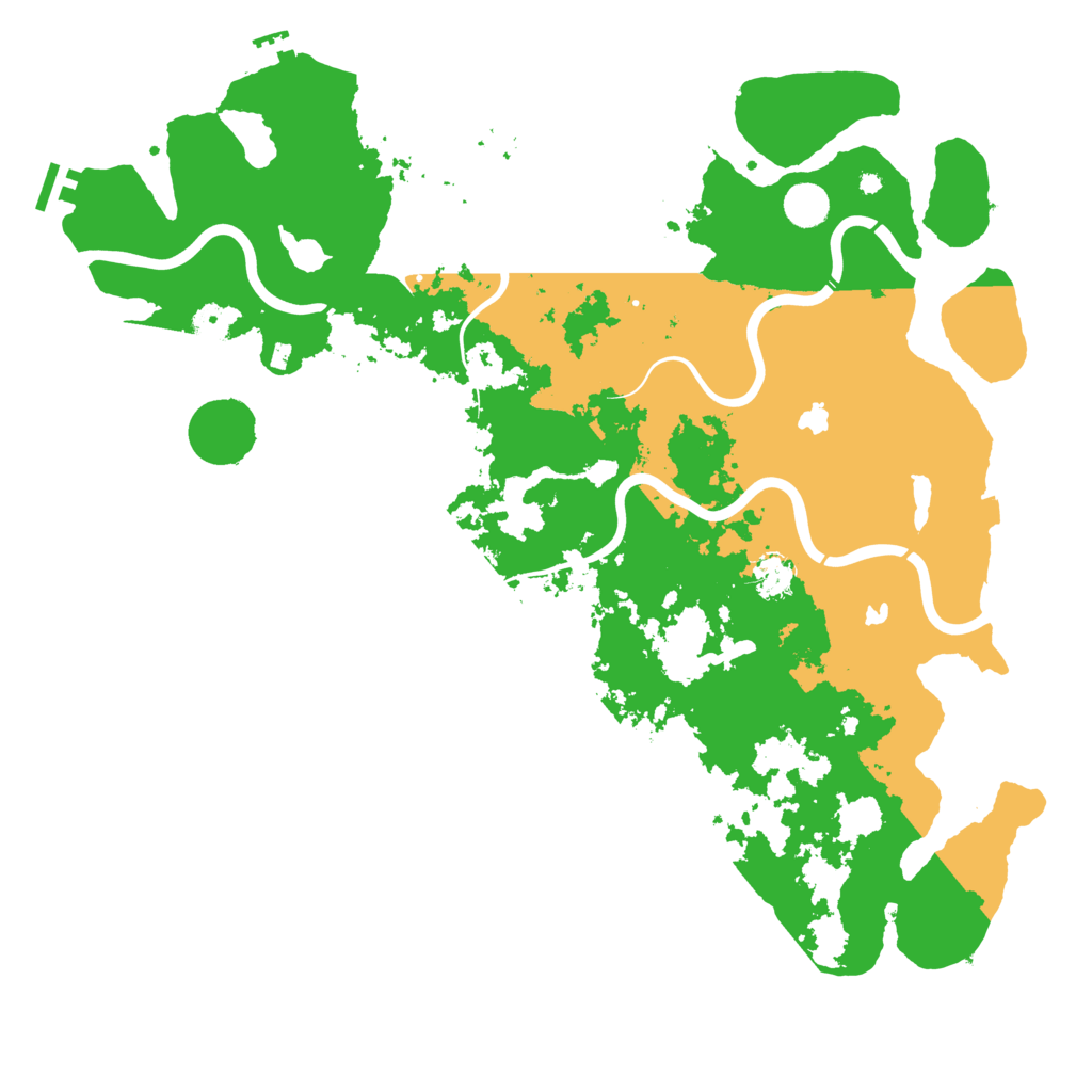 Biome Rust Map: Procedural Map, Size: 4500, Seed: 152342