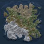 Thumbnail Rust Map: Procedural Map, Size: 3500, Seed: 1210979366, 13 Monuments