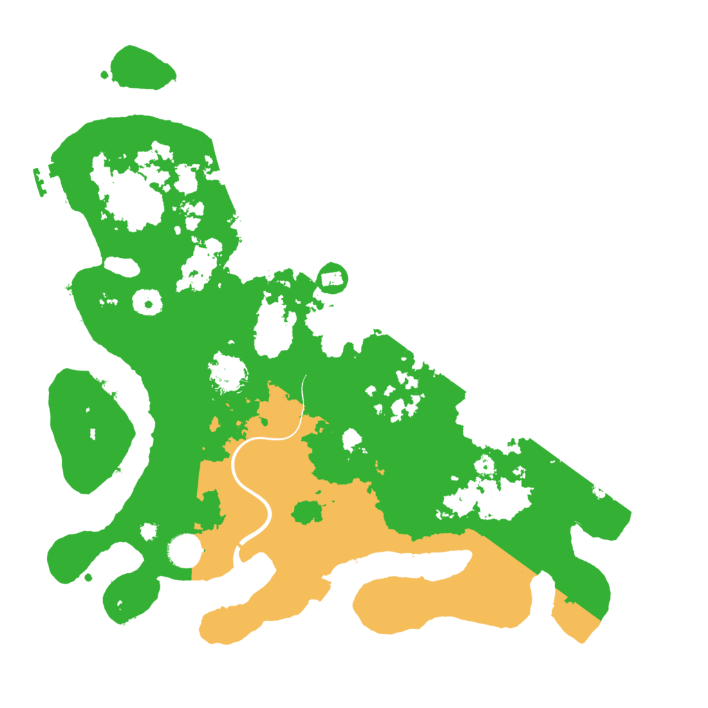 Biome Rust Map: Procedural Map, Size: 3700, Seed: 129