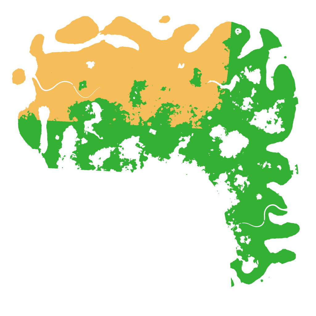 Biome Rust Map: Procedural Map, Size: 5000, Seed: 20250403