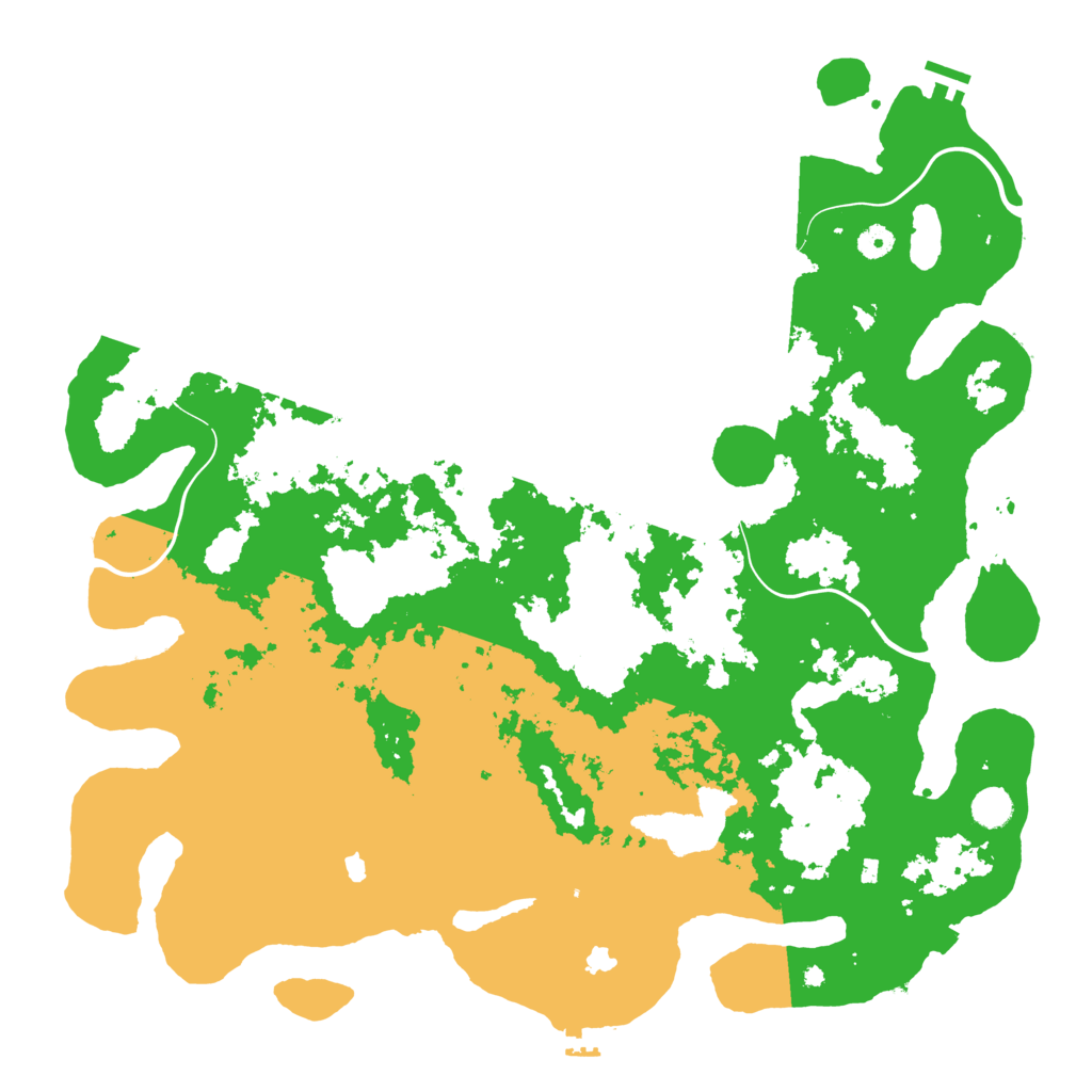 Biome Rust Map: Procedural Map, Size: 4750, Seed: 728470636
