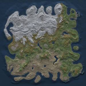 Thumbnail Rust Map: Procedural Map, Size: 4750, Seed: 38294, 16 Monuments