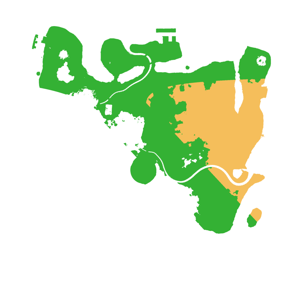 Biome Rust Map: Procedural Map, Size: 3000, Seed: 77352