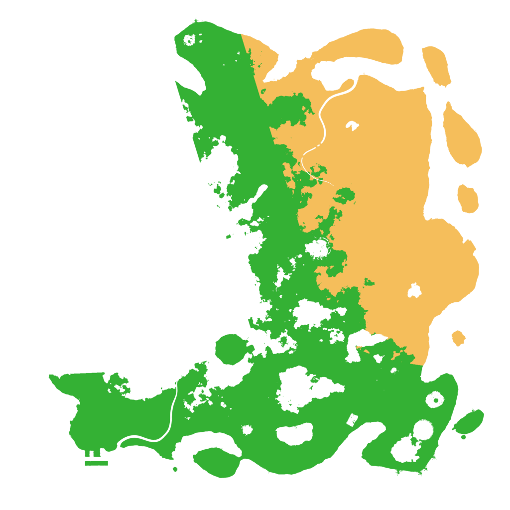 Biome Rust Map: Procedural Map, Size: 4500, Seed: 753313257
