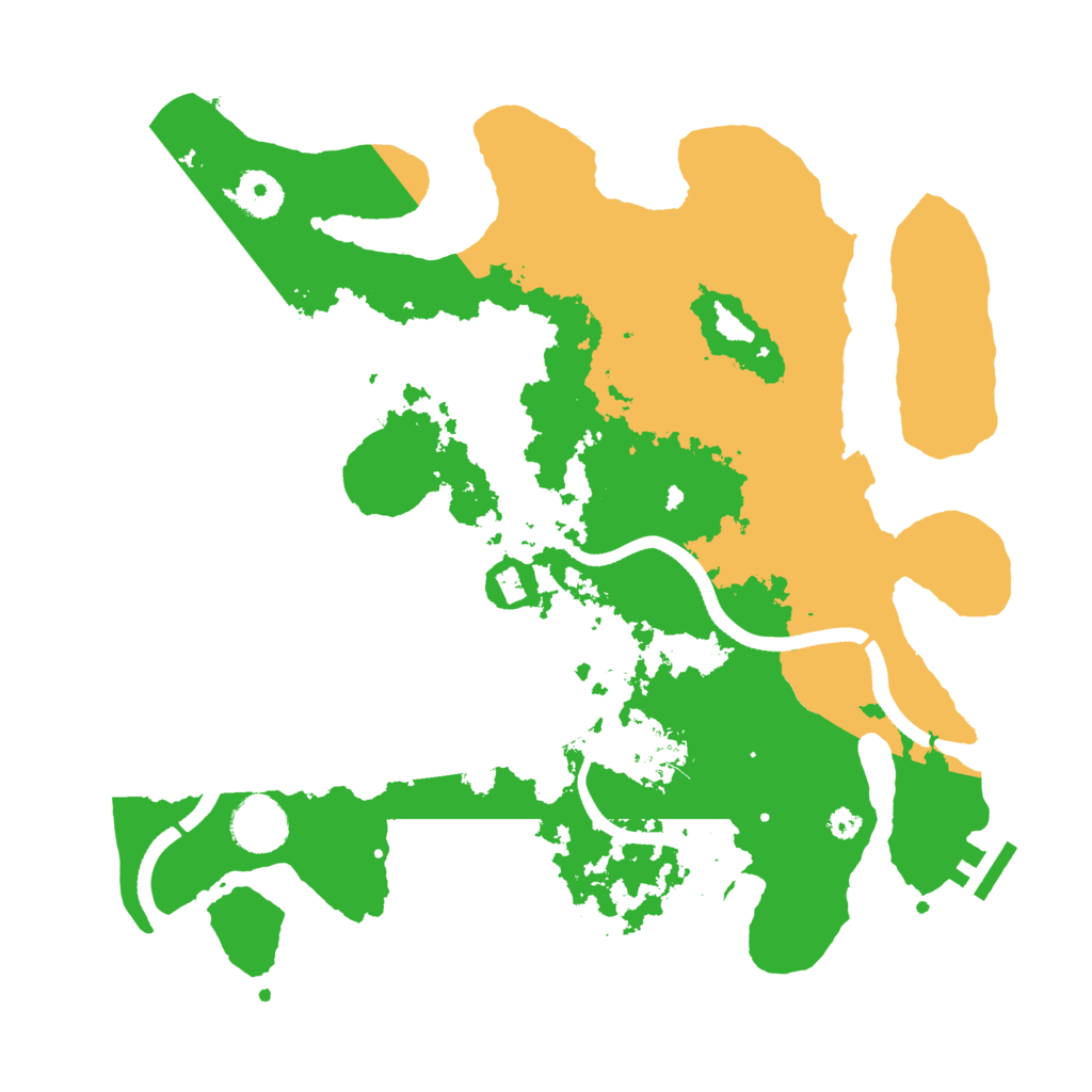 Biome Rust Map: Procedural Map, Size: 3500, Seed: 93292220