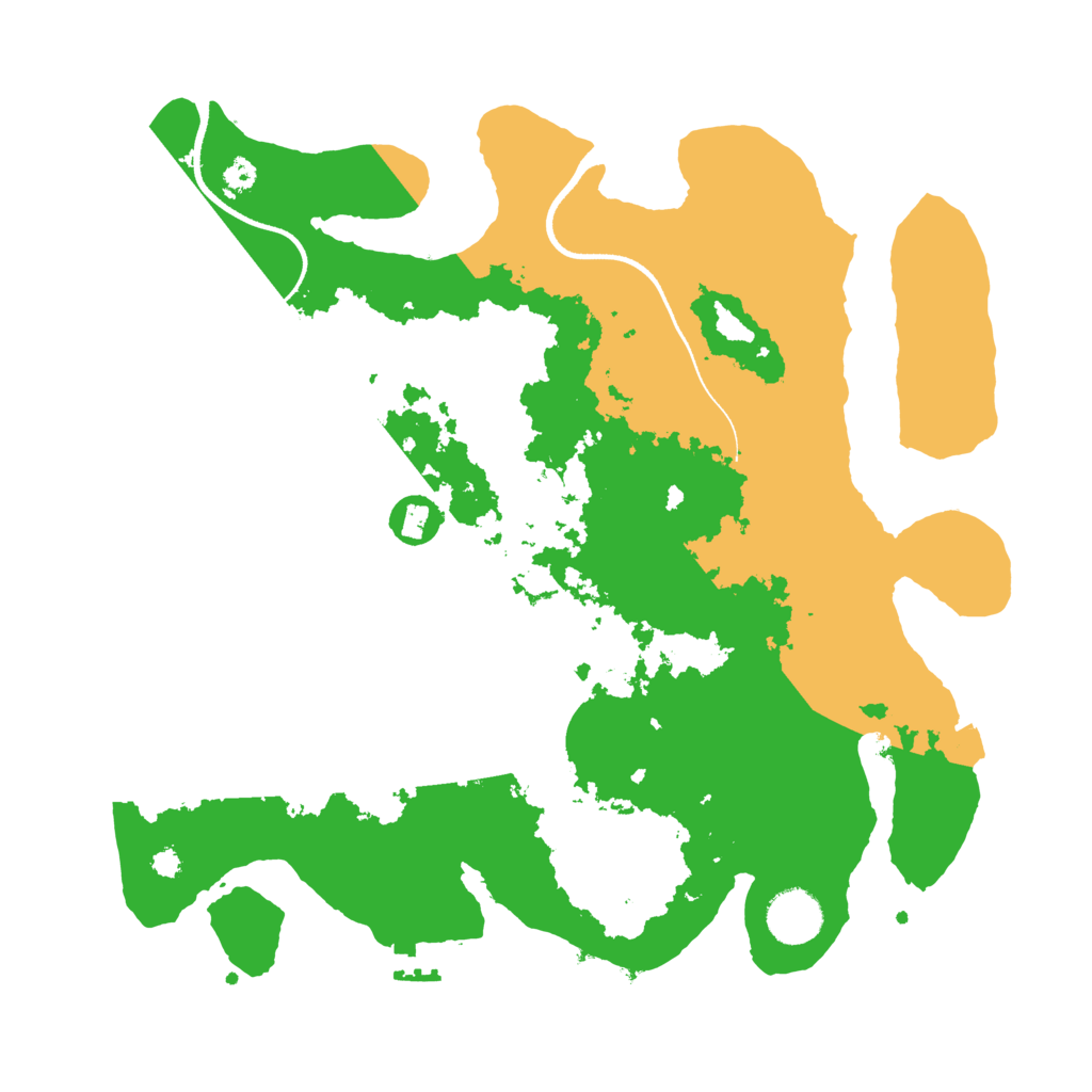 Biome Rust Map: Procedural Map, Size: 3500, Seed: 93292220